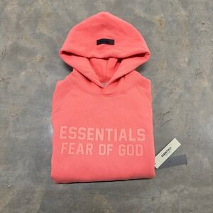 Fear of God Essentials Hoodie 'Coral' Size XL